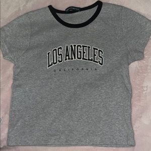 los angeles brandy melville cropped tee